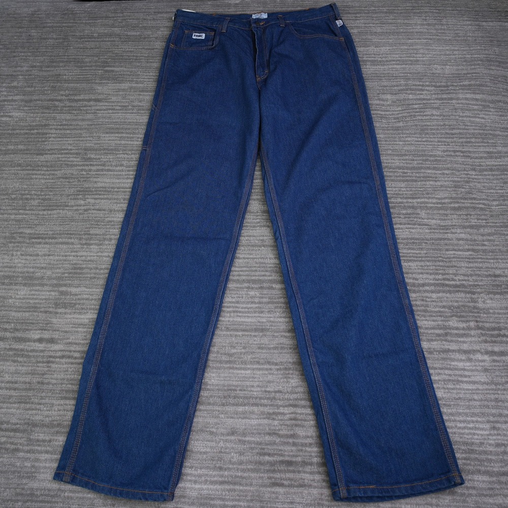 Tyndale FRMC Mens Flame Resistant Blue Denim Jeans CAT 2 NFPA 2112 USA 39x39